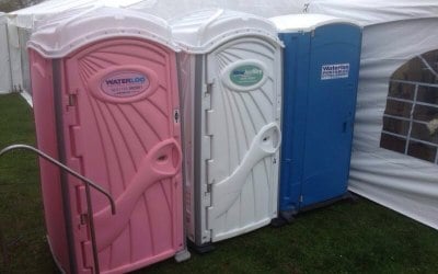 Pink, White or Blue the perfect toilet for you for your occasion