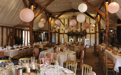 Beautiful blush barn wedding
