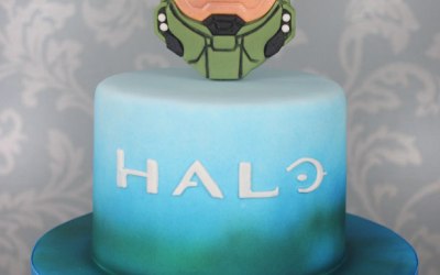 Halo Master Chief Cake