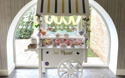 Wedding candy cart on hire in Knutsford