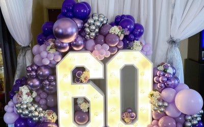 Light-up Number Balloon Display 