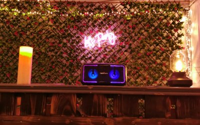 Instagramable Flower Wall and Neon Sign - Lets Party!