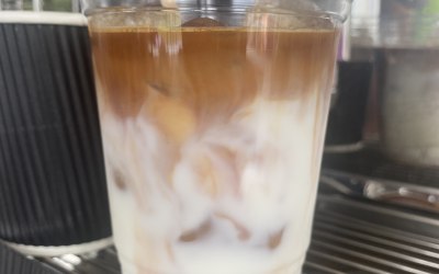 Iced hazelnut coffees 