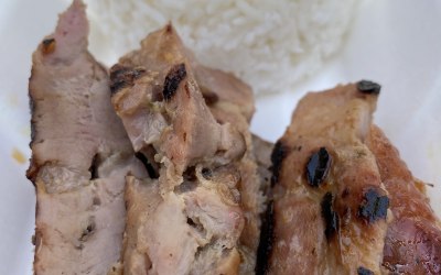 Honey and soy sauce grilled pork