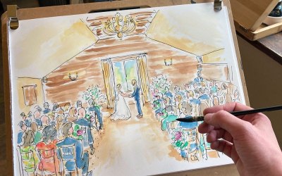 Wedding Ceremony Live Illustration