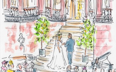 Wedding Ceremony Live Illustration