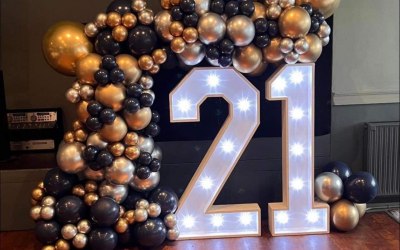 4ft L.E.D Numbers & Garland 