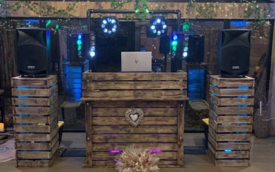 Rustic booth 