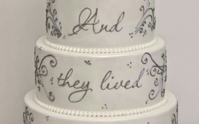 3 Tier Themed Wedding Cake