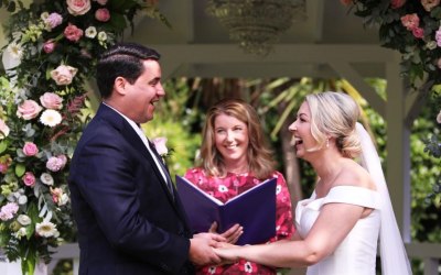 Secret vows exchanged with love and laughter