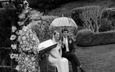 Come rain or shine, an outdoor ceremony is magical