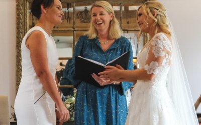 An intimate barn wedding full of love and laughter