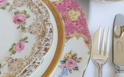 Stunning vintage china available for hire