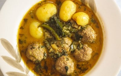Kofta Sag aloo - one of many curry dishes 