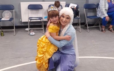 Elsa and little Belle