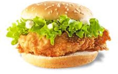 American style a chicken Fillet burger