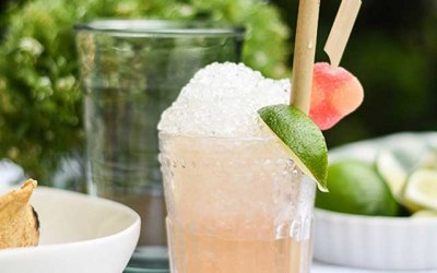 Peach Shaved ICe Cocktail
