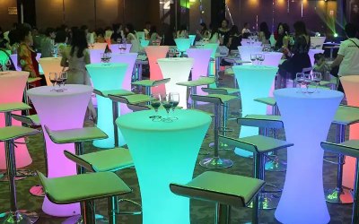 LED Poseur tables and stools
