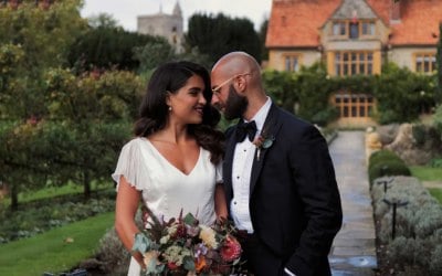 Bride and Groom at Le Manoir in Oxfordshire