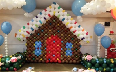 "Gingerbread House - themed event decorations