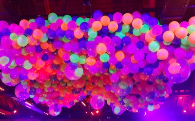 Neon balloons - glow in the dark