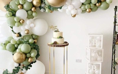 Natural gold and green theme