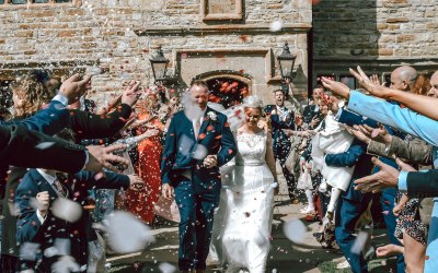Confetti Moment - Wedding day - Candid Moment 