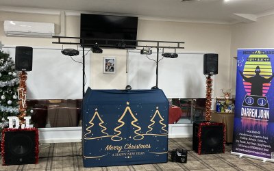 Christmas Disco setup 