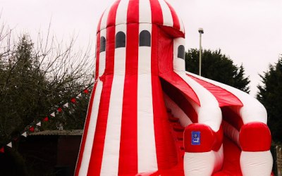 Helter Skelter Inflatable Slider Hire