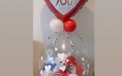 Anniversary stuffed balloon.