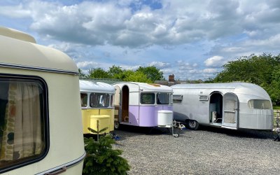 Some of the caravans available for hire