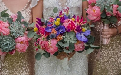 Vibrant floral bouquets 
