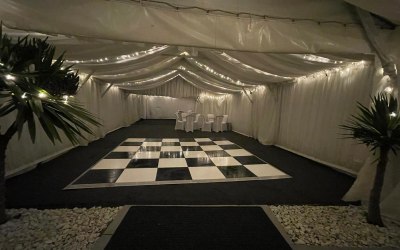 Winter Marquee for 60th birthday in Beckenham