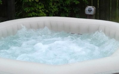 Super Hot Tub Hire - A hot tub bubbling away