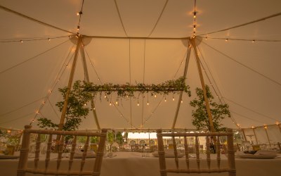Ladder Lighting in a Traditional Marquee