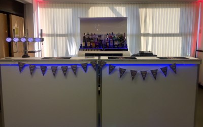 Feel free to decorate your bar.