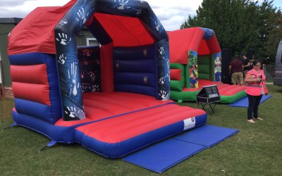 Interactive Play System and Red And Green Super Hero Castle 