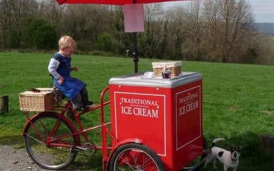 Red tricycle for Traditional Ice Cream