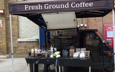 Mobile coffee van markets