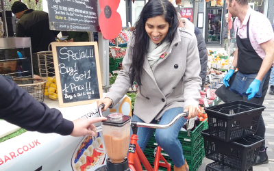Our smoothie bike for adults too!