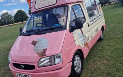 Pink Desserts - Vintage Ice Cream Van