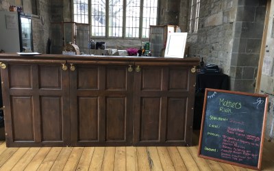 Albert our original dark wood vintage bar at St Marys Heritage Centre 