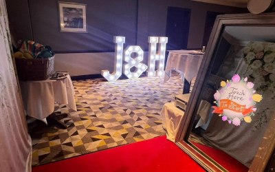 Magic Mirror Photo Booth & 4 ft Giant Letters 