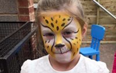 Leopard face paint