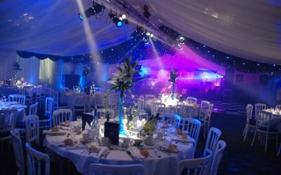 Royston Marquees Lighting effect for Party 