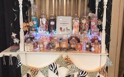 Candy Cart Hire at Safari Themed Christening in London