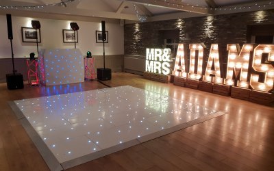 Large light up letters available