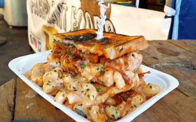 Filth: Mac 'n' Cheeze with pulled bbq jackfruit