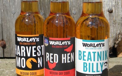 Worley's Cider Red Hen, Worley's Cider Beatnik Billy, Worley's Cider Harvest Moon