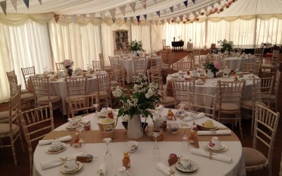 All set for the wedding Breakfast to begin